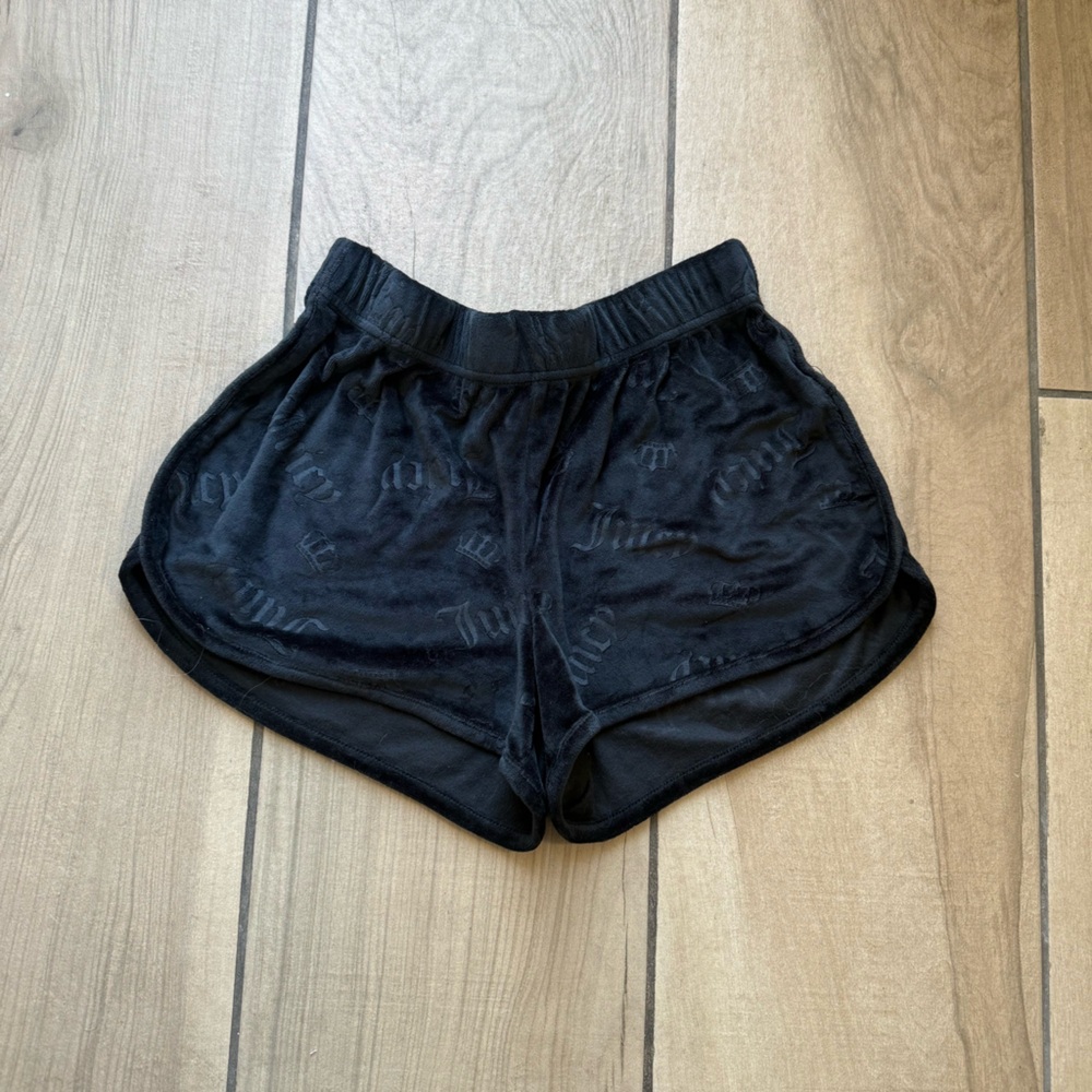 Juicy Couture Black Velvet Shorts